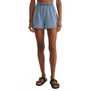 NEW Z SUPPLY scout jersey denim short in medium indigo